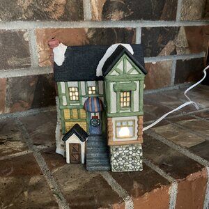 Vintage Dickens Collectibles Porcelain Light-Up House